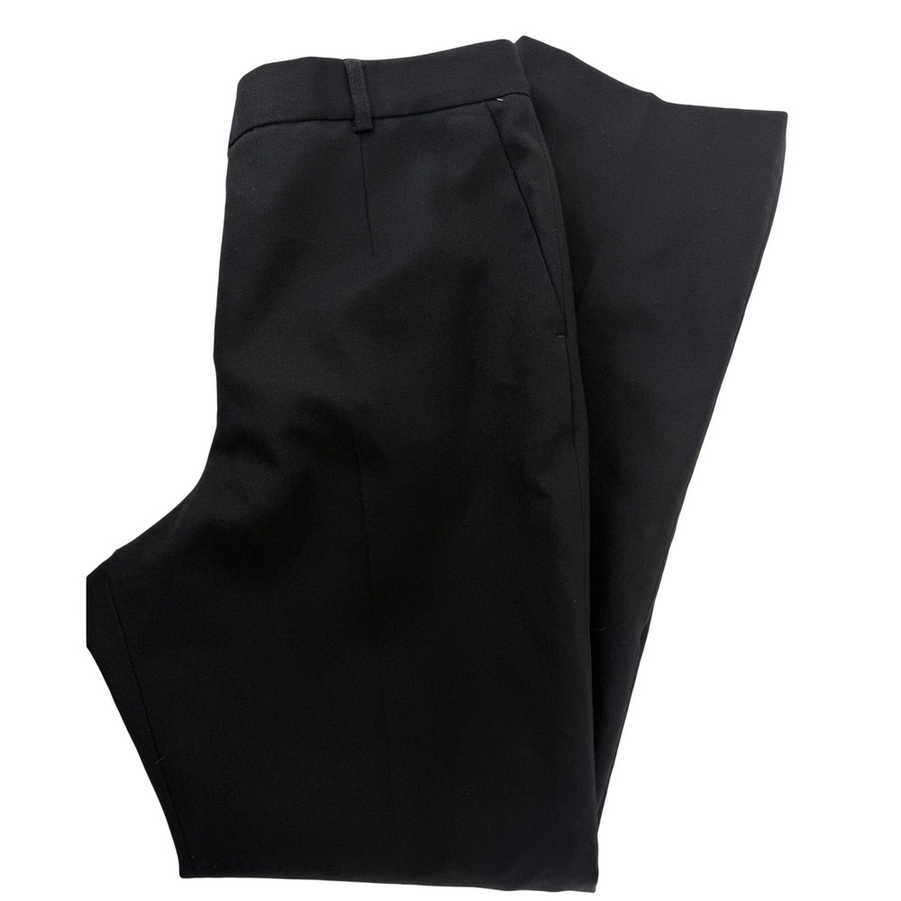 Pendleton Petite Black 100% Virgin‎ Wool Straight Leg Dress Pants Lined Size 8P